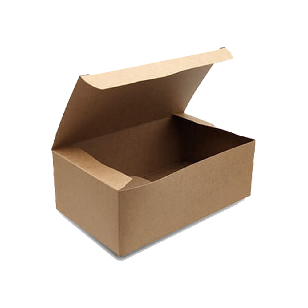 Boîte à repas take away en carton kraft brun 1200 cc